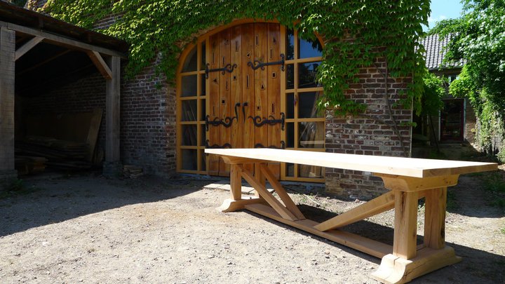 Eiken kloostertafel | eiken-meubelen.nl | Geeraths